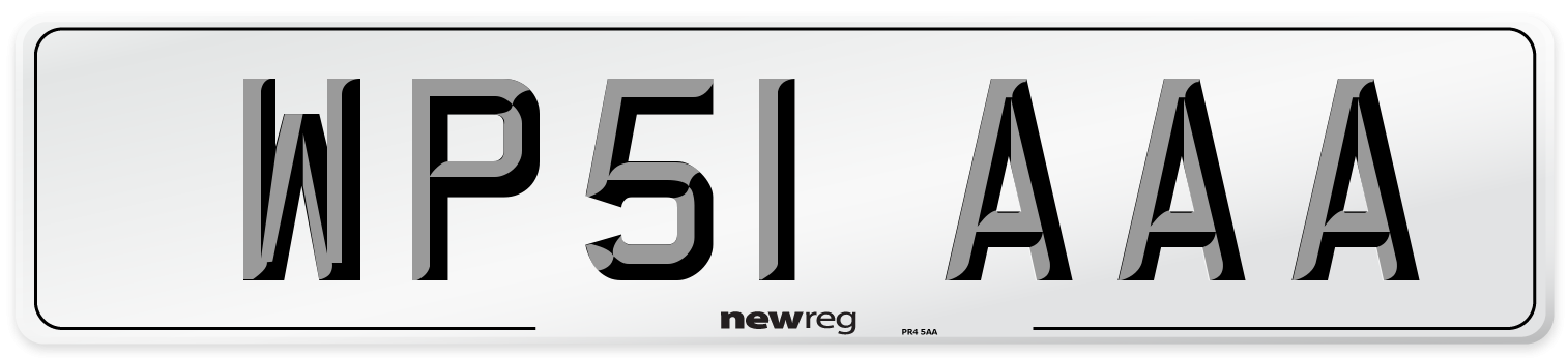 WP51 AAA Number Plate from New Reg